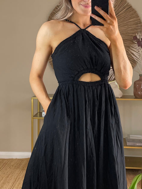 Aerie cutout hot sale maxi dress