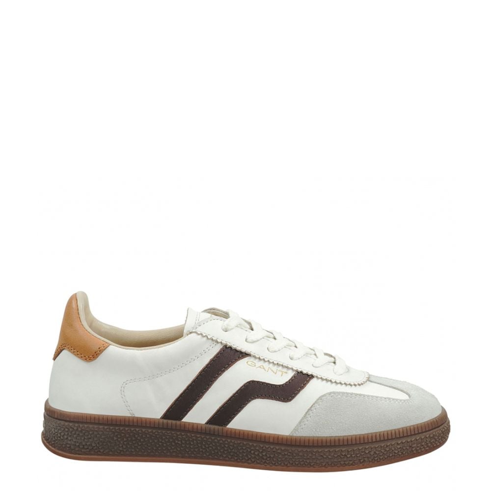 Gant Cuzima Leather Sneakers - White/Burgundy