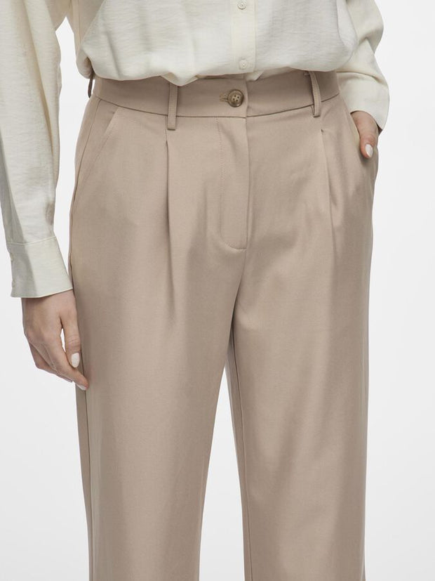 Aya Wide Leg Trouser - Tan