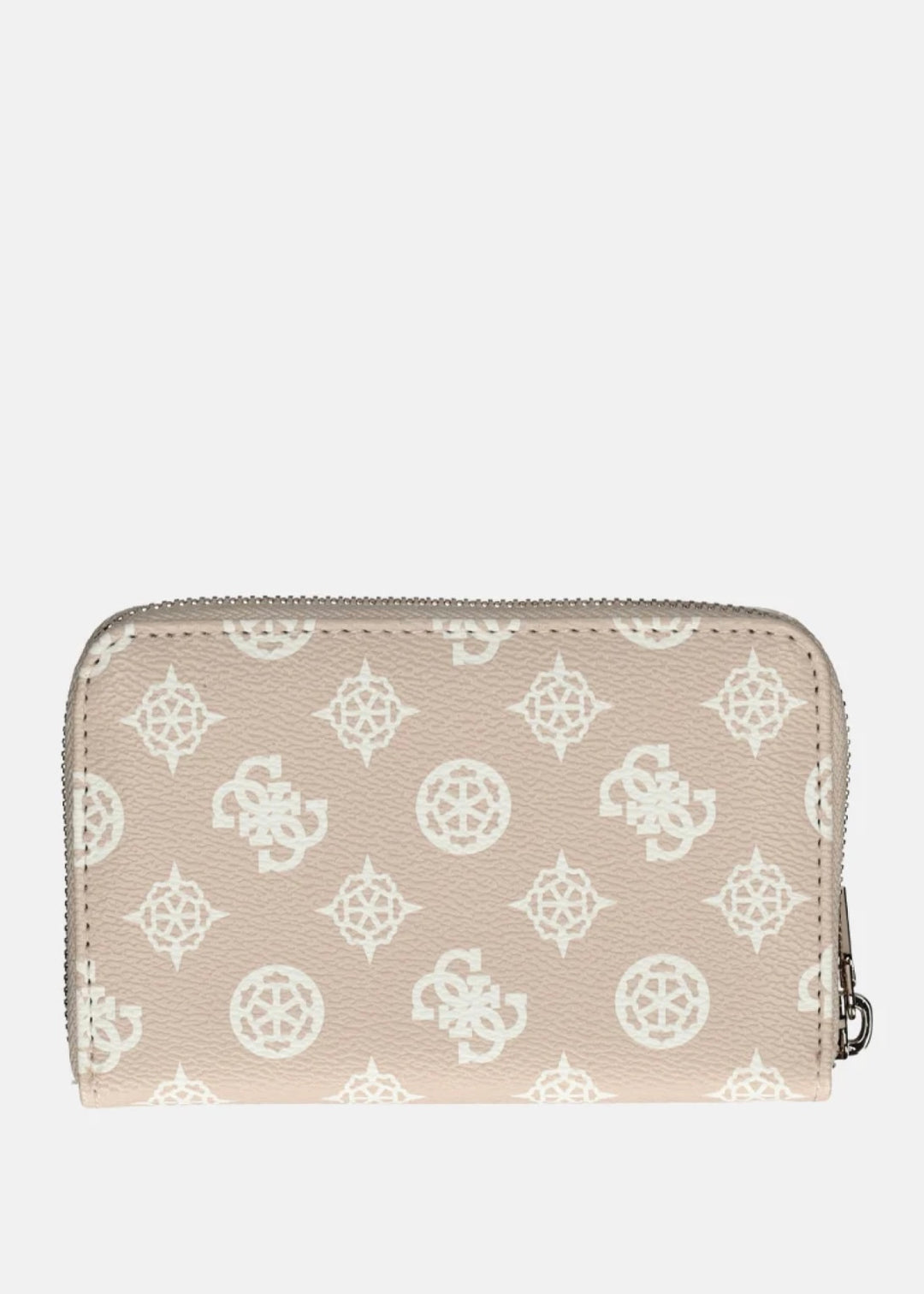 Guess Laurel Medium Zip Around Purse - Sand Logo