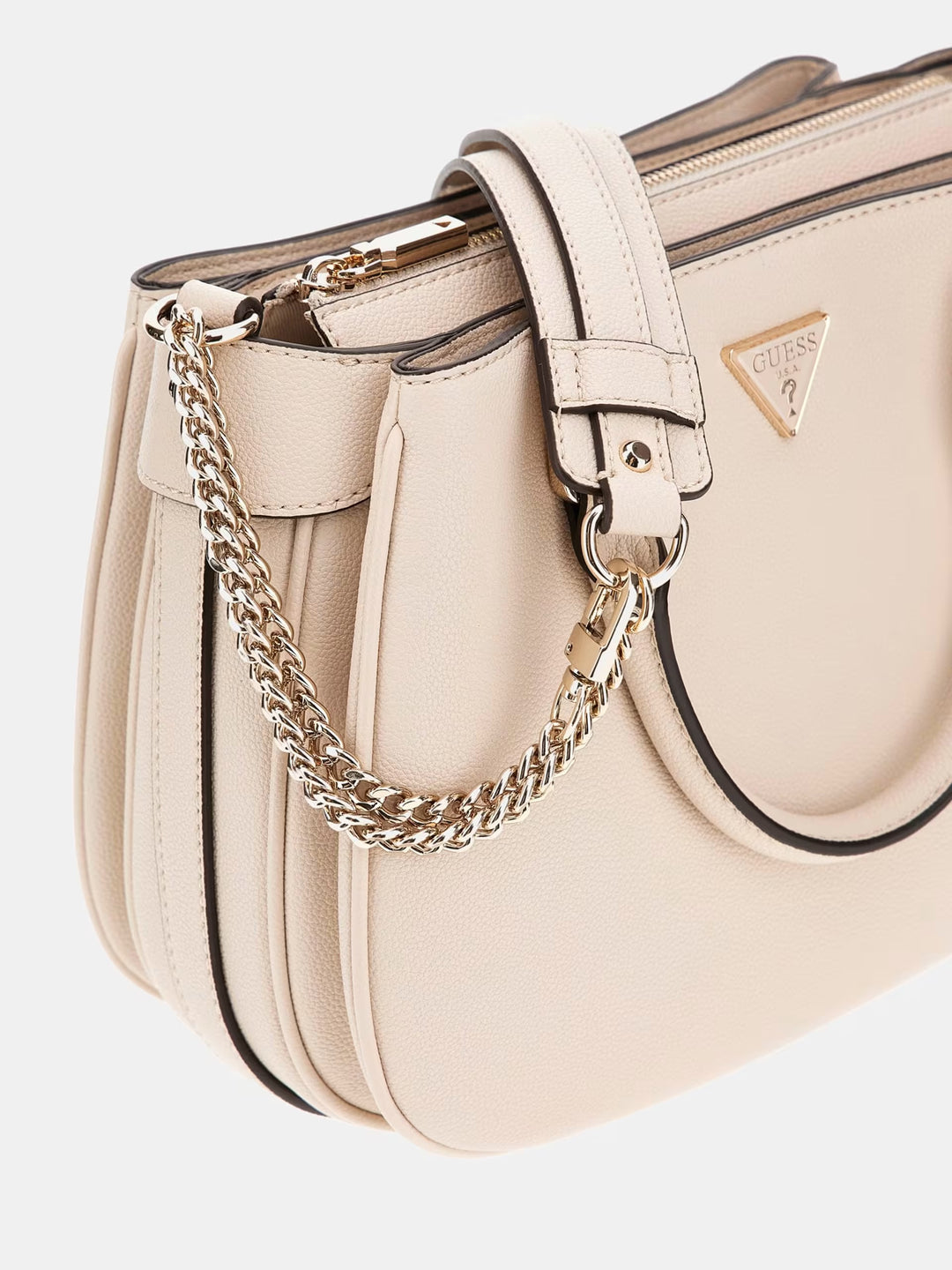 Guess Fedora Shoulder Satchel - Bone