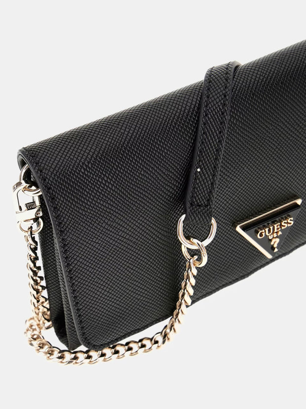 Guess Noelle Crossbody Flap Bag - Black