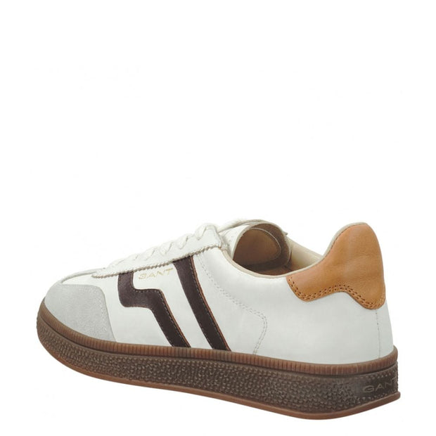 Gant Cuzima Leather Sneakers - White/Burgundy