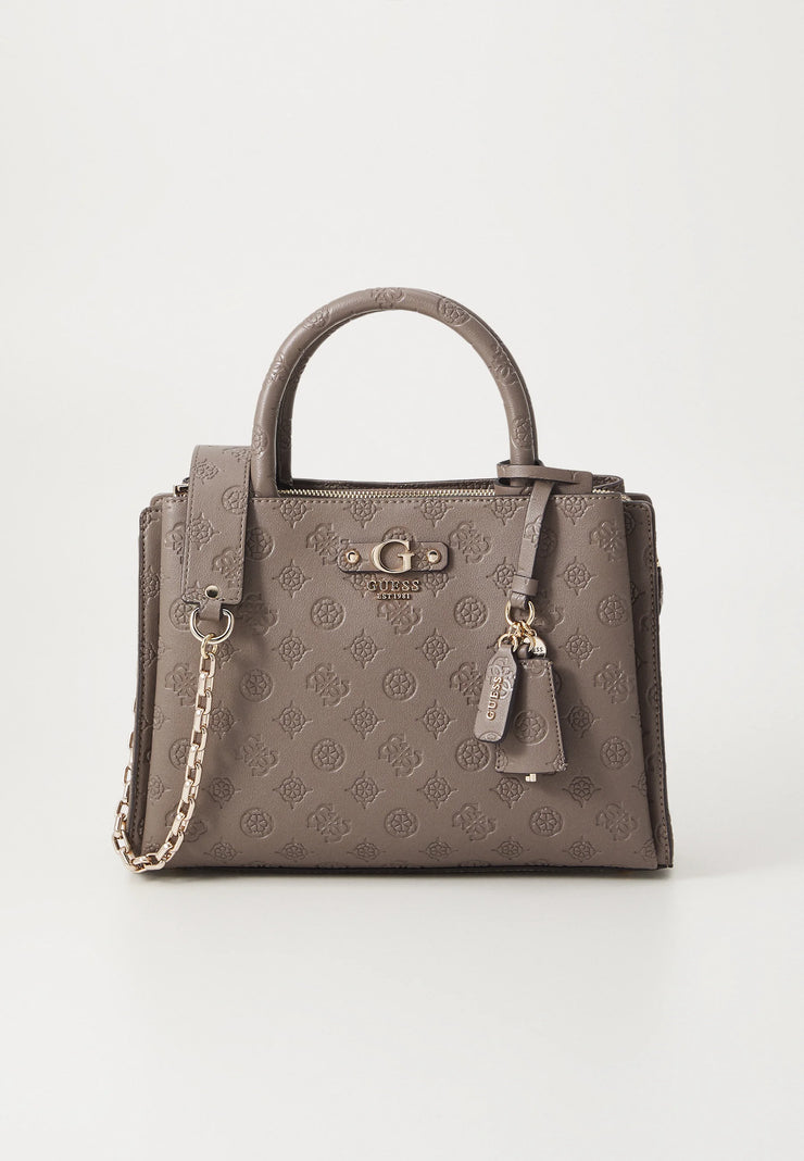 Guess Gerty Girlfriend Satchel - Dark Taupe