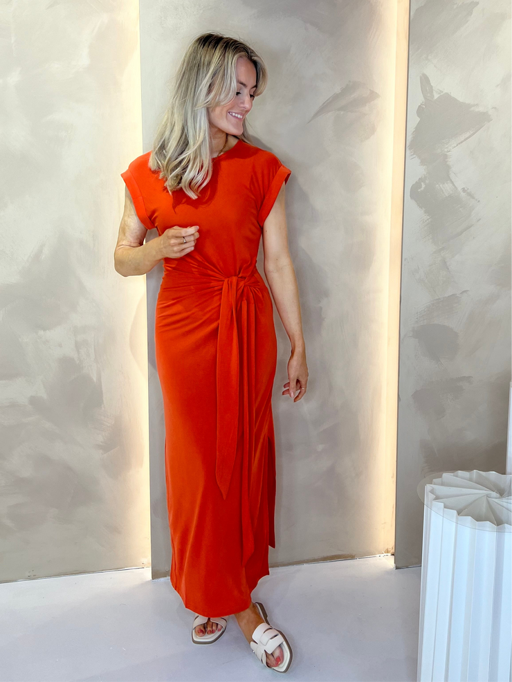 Modal Midi Dress - Orange