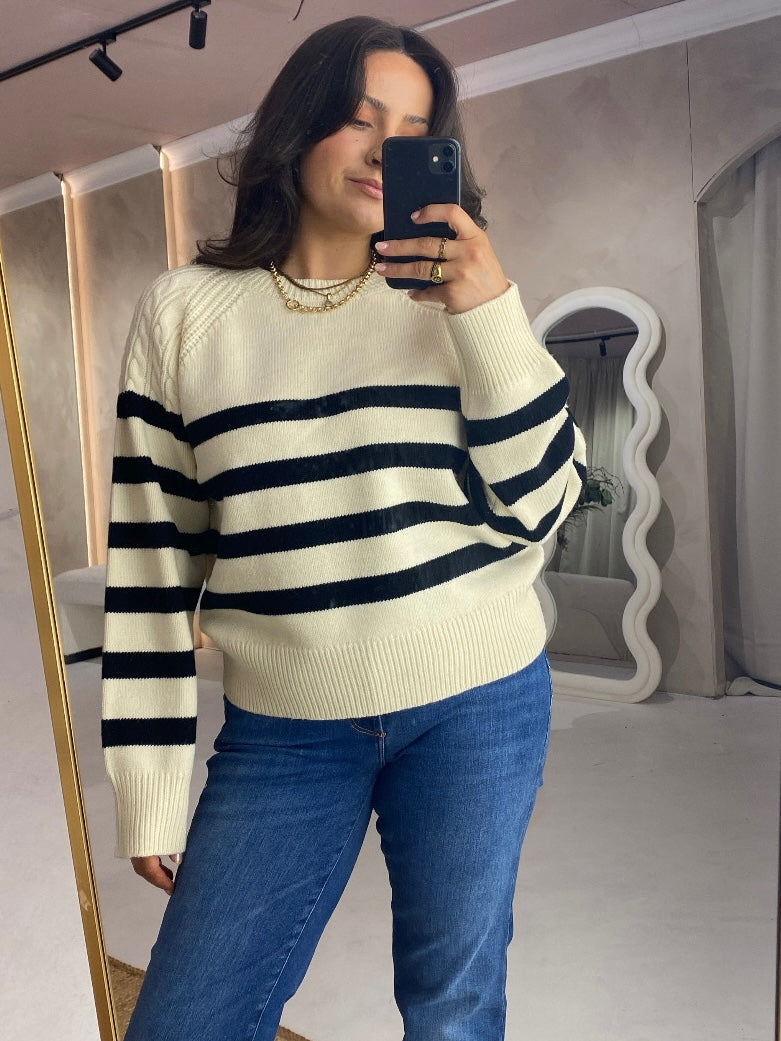 French connection cream jumper best sale