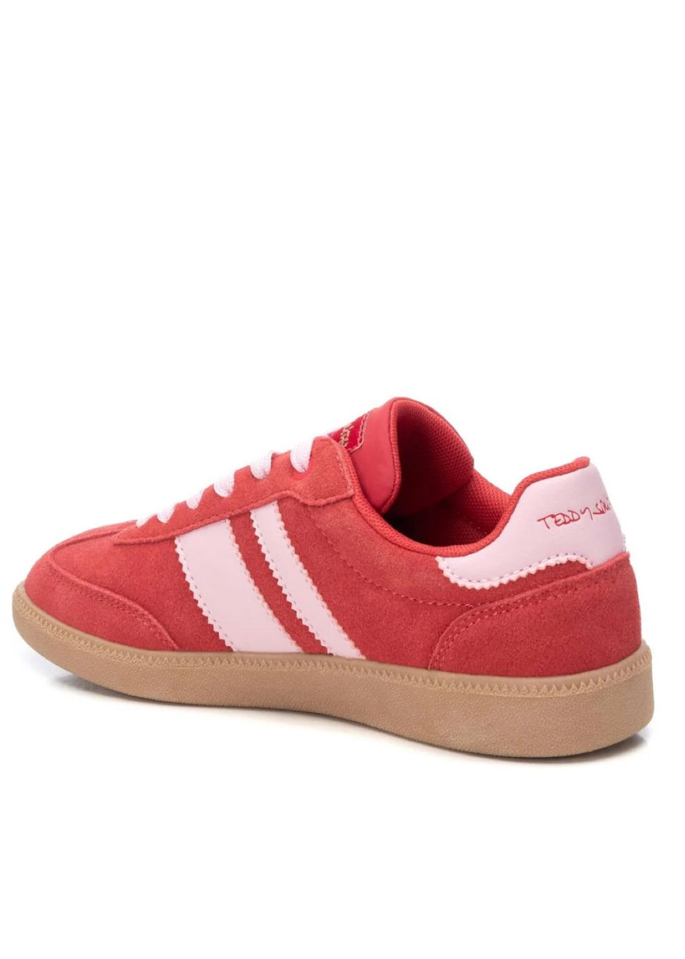 Colour Block Sneaker - Red/Pink