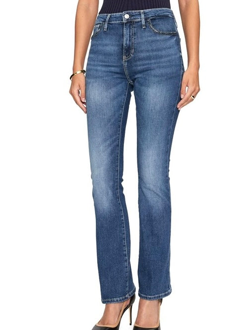 Guess High Waist Bootcut Jeans - Dark Denim Wash