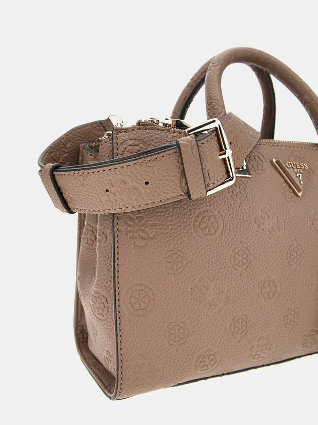 Guess Cresidia Society Satchel - Dark Taupe