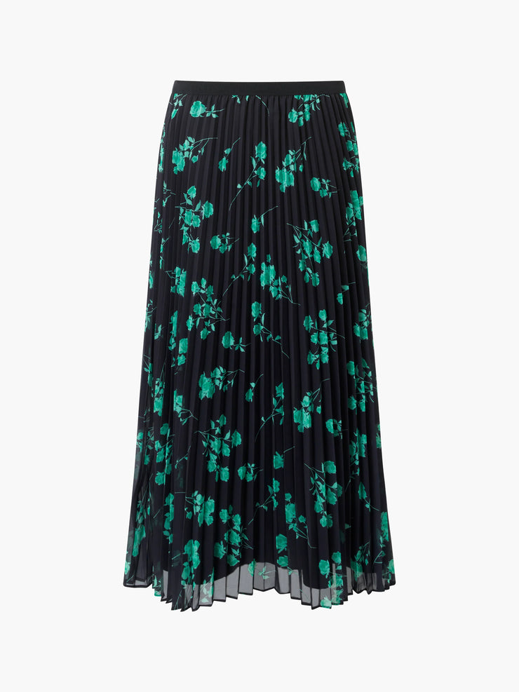 French Connection Allesandra Pleated Skirt Black Minted Green Spoilt Belle Boutique Online