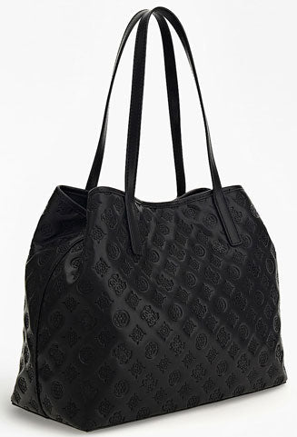 Guess Vikky 2 in 1 Large Tote - Embossed Black