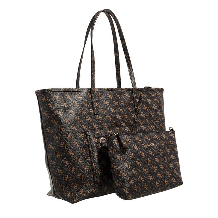 Guess Power Play Large Tech Tote - Brown Logo