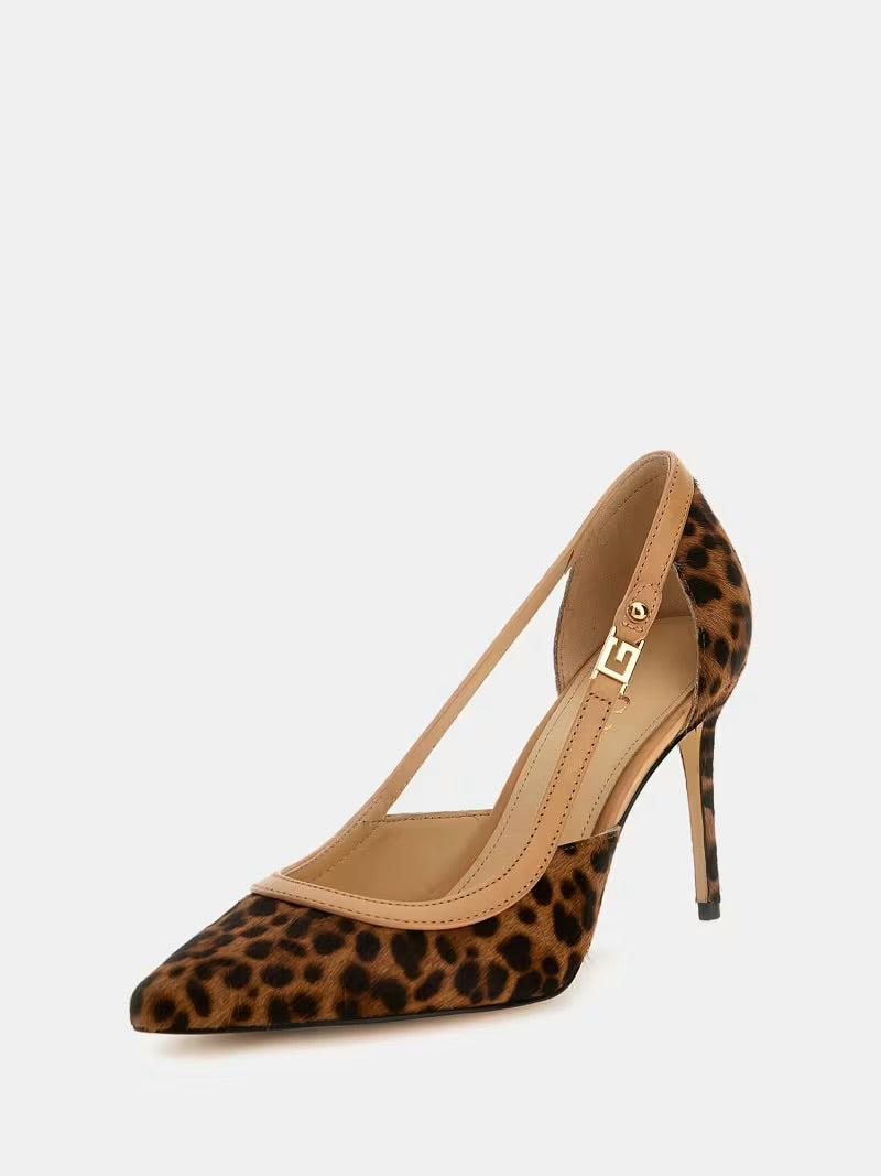 Guess leopard print heels hotsell