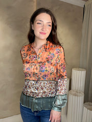 Guess Danielle Shirt - Orange Floral