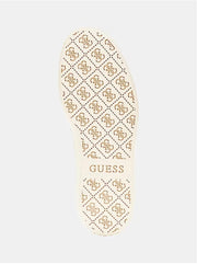 Guess Nolinas Leather-Blend Sneaker -Beige