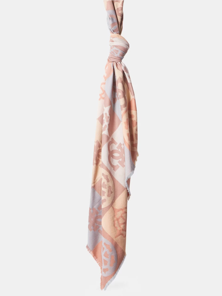 Guess 4G Logo Scarf - Beige Multi