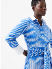 Alexis Shirt Dress - Blue/White