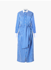 Alexis Shirt Dress - Blue/White