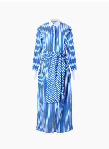 Alexis Shirt Dress - Blue/White