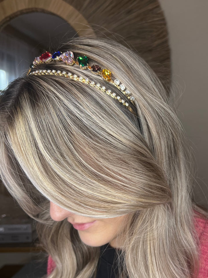 Lily Rhinestone Hairband - Multi