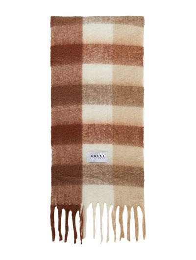 Guess Wool Blend Scarf - Brown