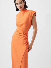 French Connection Textured Jersey Dress - Orange