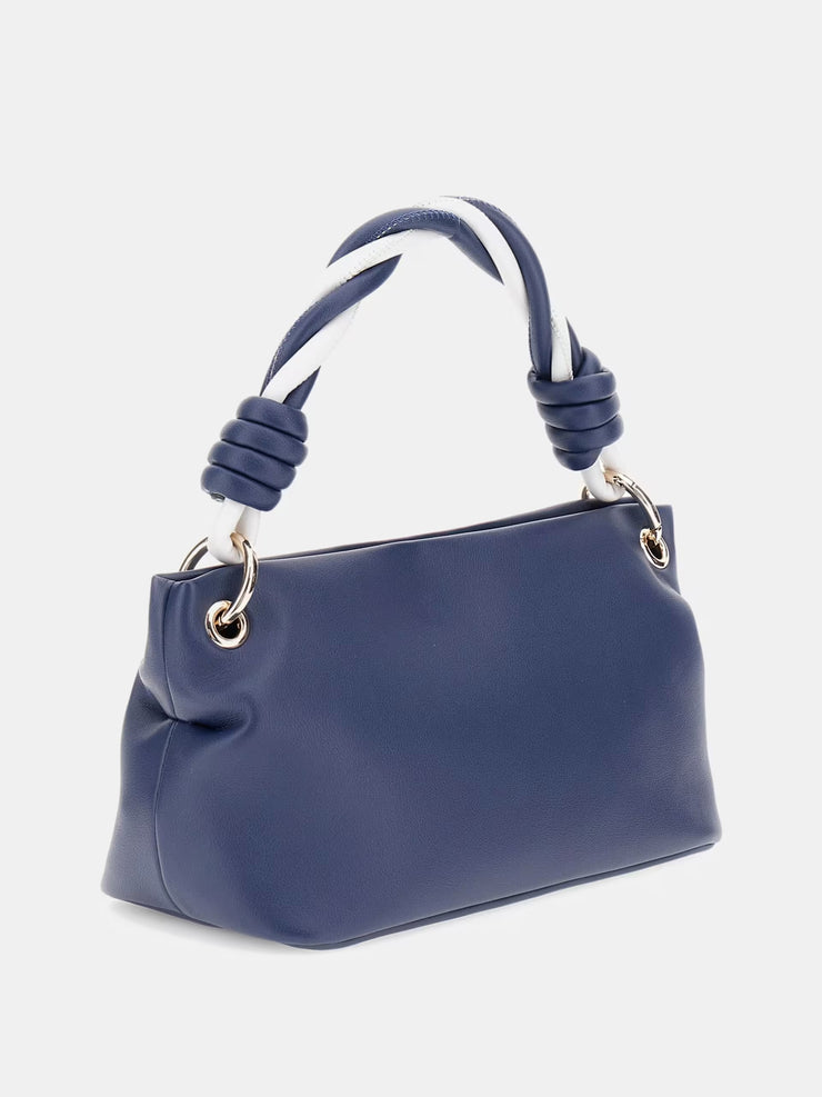 Guess Cruise Vibe Mini Top Handle Handbag - Navy/White