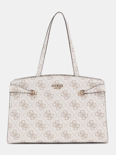 Guess Lorelei Travel Tote - Dark Taupe Logo