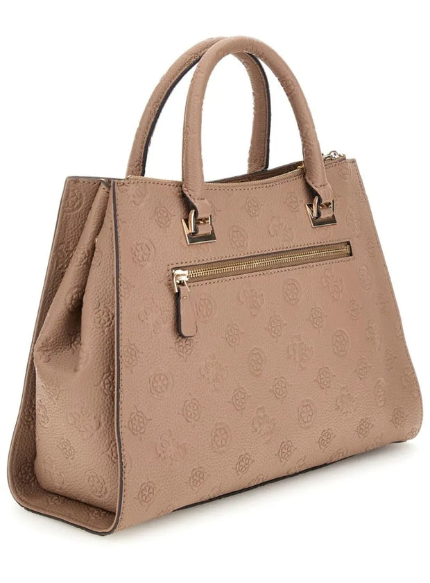 Guess Cresidia Society Satchel - Dark Taupe