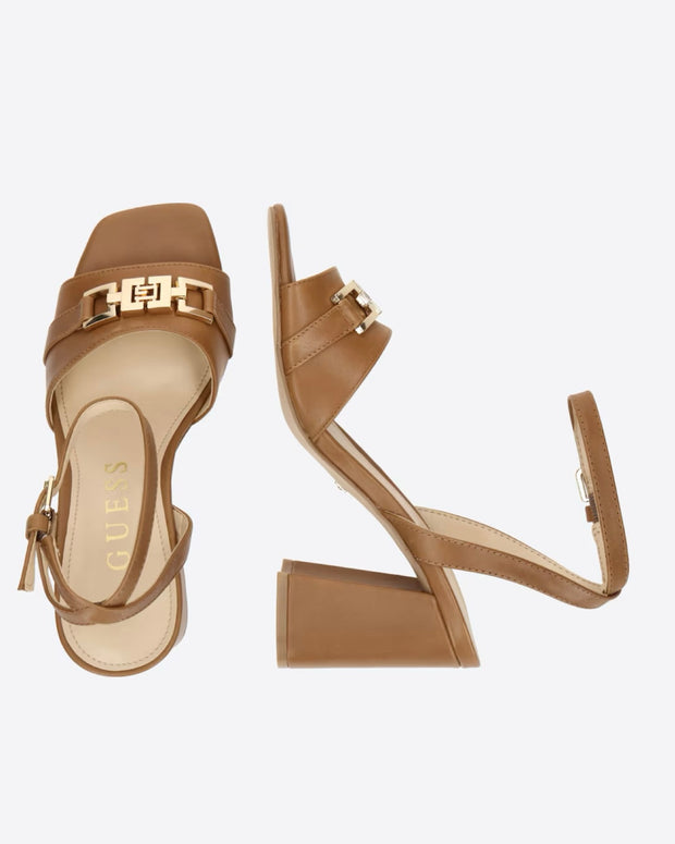 Guess Grato Block Heel - Tan