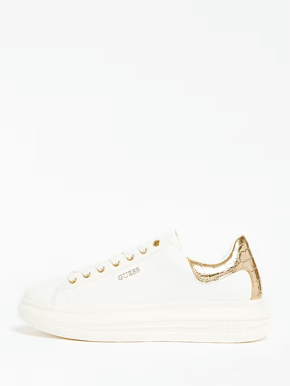 Guess Vibo Sneaker - White/Gold