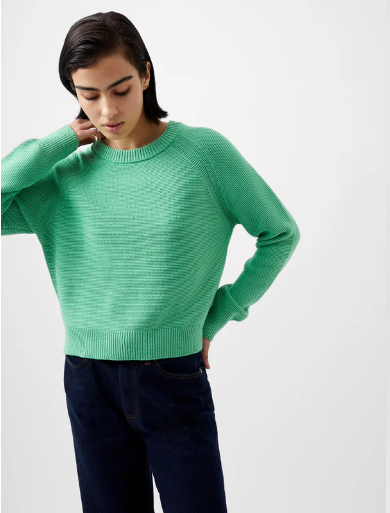 Lily Mozart Long Sleeve Crew Neck Jumper - Mint Green