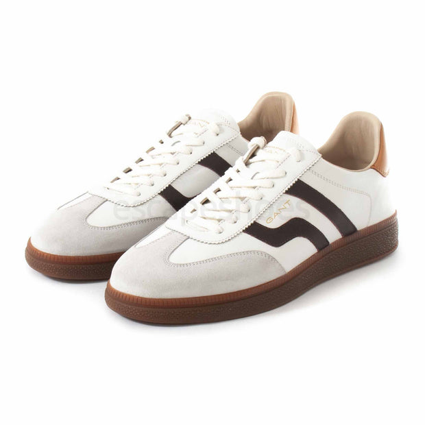 Gant Cuzima Leather Sneakers - White/Burgundy