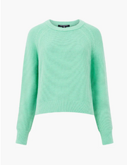 Lily Mozart Long Sleeve Crew Neck Jumper - Mint Green