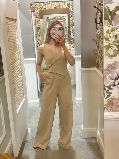 French Connection Azra Twill Jumpsuit - Incense