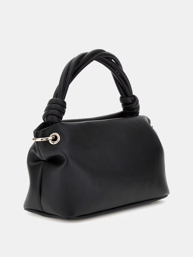 Guess Sansa Mini Top Handle Handbag - Black