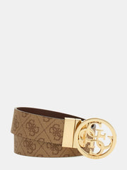 Guess Nolana 4G Logo Reversible Belt - Latte Logo