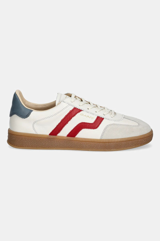 Gant Cuzima Leather Sneakers - White/Blue/Red