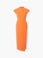 French Connection Textured Jersey Dress - Orange