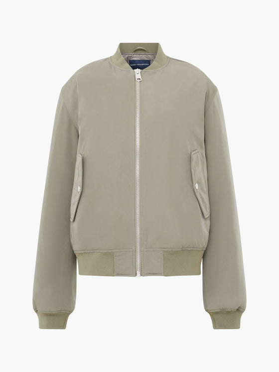 French Connection Behati Bomber Jacket - Dusted Khaki