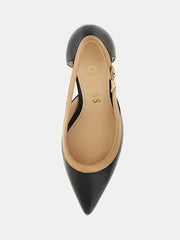 Guess Ricky Court Heel - Black/Camel