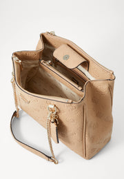 Guess Cresidia Status Shoulder Bag - Beige