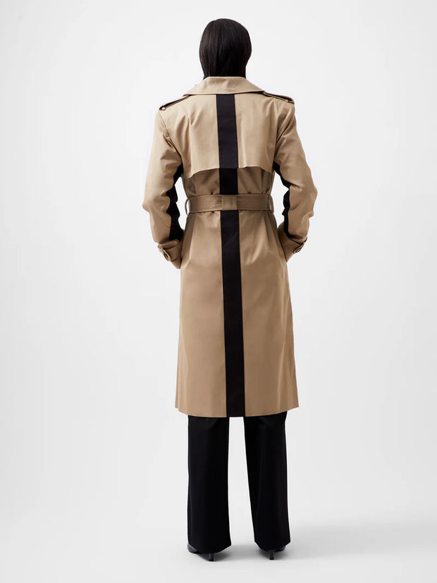 French Connection COCO Twill Trench Coat - Camel