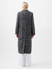 French Connection Chantelle Herringbone Coat - Black and White