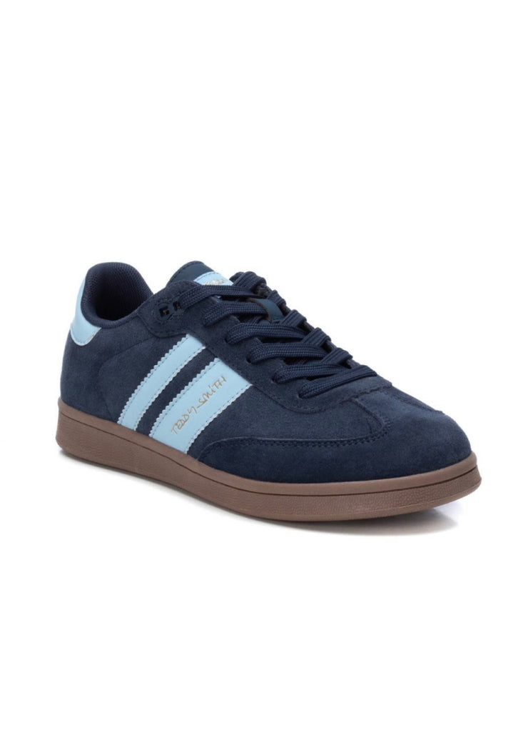 Colour Block Sneaker - Navy/Blue