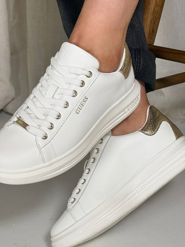 Guess Vibo Sneaker - White/Gold