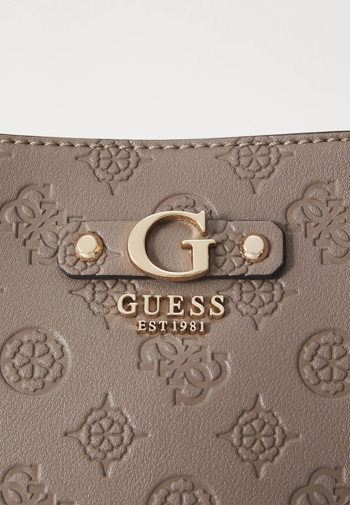 Guess Gerty Girlfriend Satchel - Dark Taupe