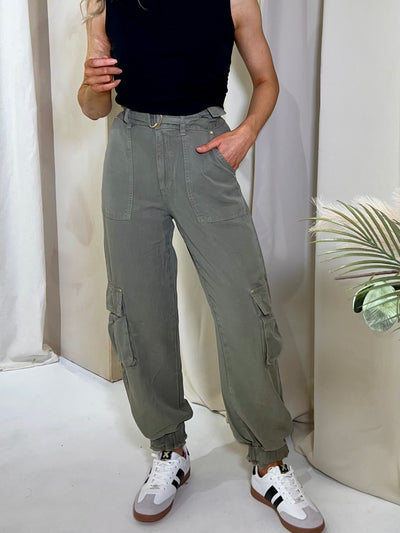 Guess Katrin Cargo Jeans - Khaki
