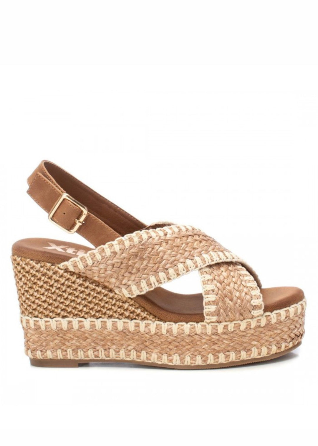 Woven Wedge - Taupe