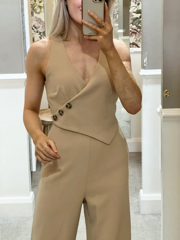 French Connection Azra Twill Jumpsuit - Incense